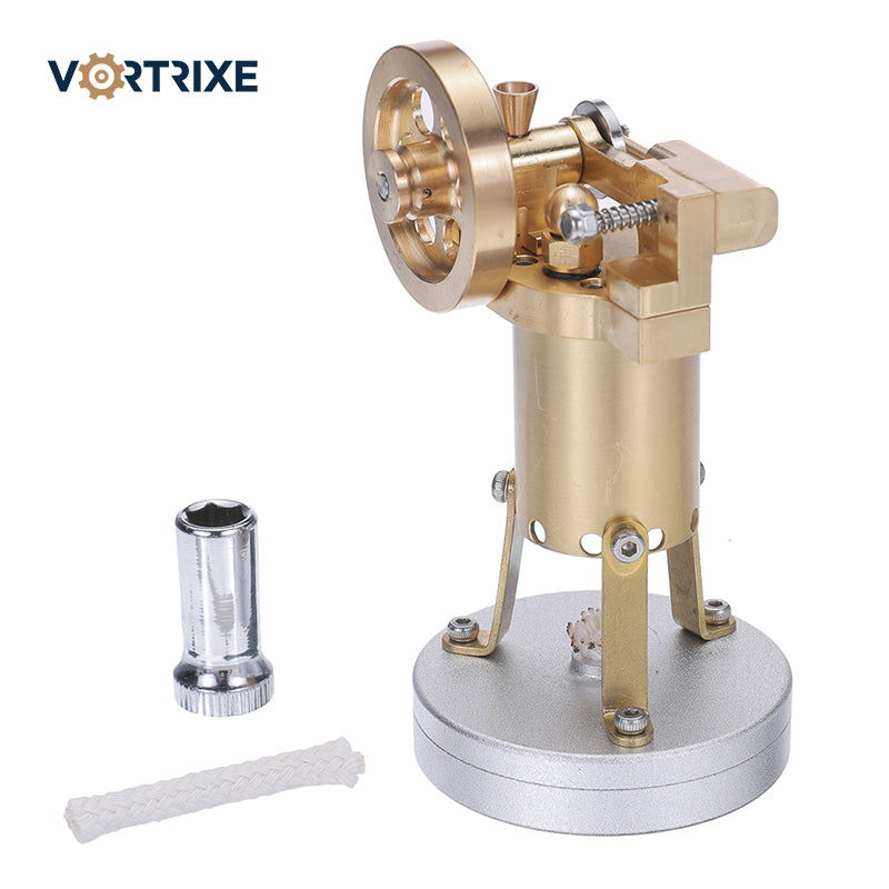 VORTRIXE Mini modèle de machine à vapeur verticale rétro 