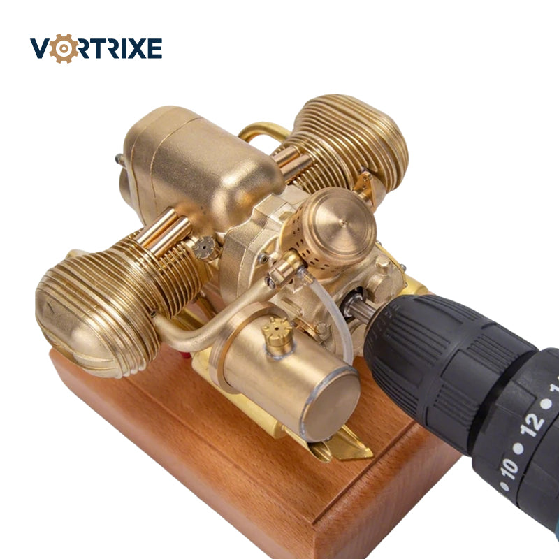 VORTRIXE Mini Motorcycle Horizontal Opposed Twin Cylinder 4 Stroke Gasoline Engine Model