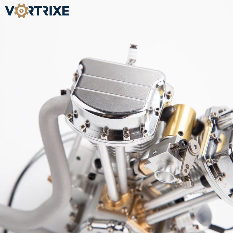VORTRIXE & CISON FG-VT9 9cc Air-Cooled V-Twin Dual Cylinder 4-Stroke Gasoline Motorcycle Engine Model