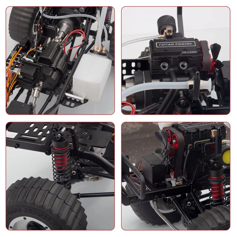 VORTRIXE & X-POWER Sand Cruiser Nitro 1/8 RC Car Desert Rock Crawler DIY Kit with FS-L200 Engine