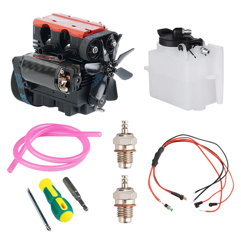 VORTRIXE &amp; TOYAN FS-L200 Motor 2 Zylinder 4 Takt Nitro Motor Modellbausatz 