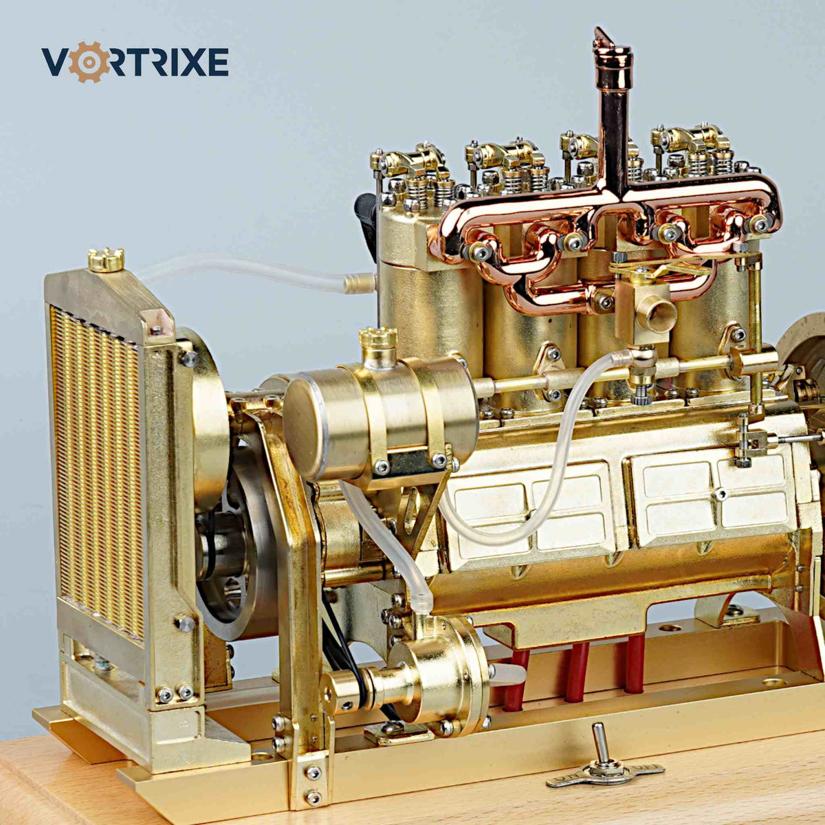 VORTRIXE Wasserkühlungs-Wärmestruktur Mini-Lernmodell mit Benzinmotor 