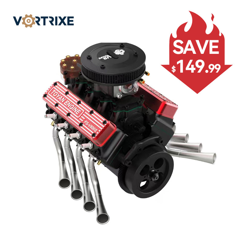 VORTRIXE & TOYAN V8 Engine 28cc OHV Gas Engine Model