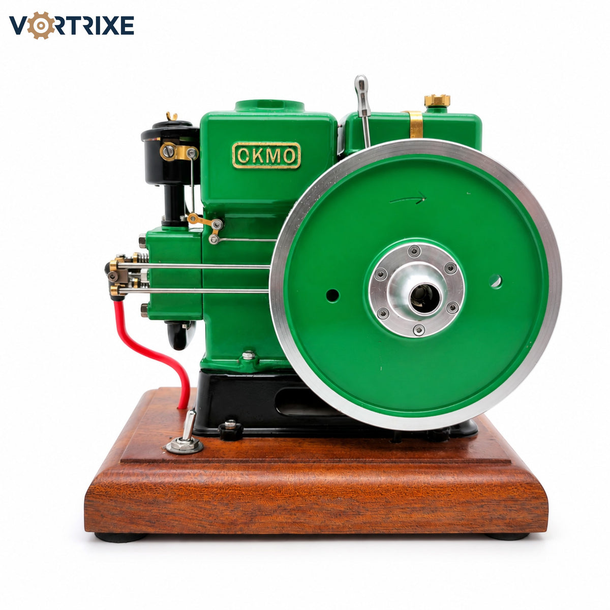 VORTRIXE & OKMO 916 Modèle de moteur à essence vintage avec pompe à huile indépendante et cylindre honé