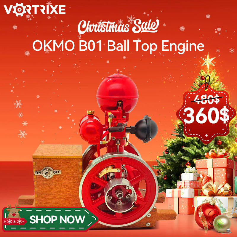 Mini-modèle éducatif de moteur à essence à refroidissement par eau VORTRIXE 