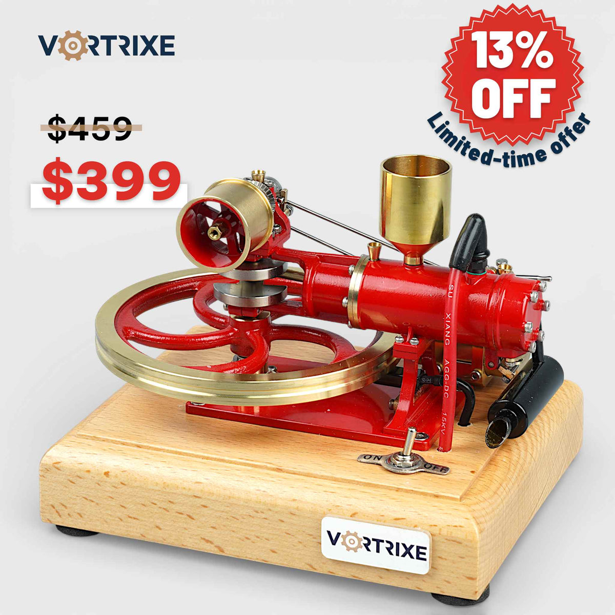 VORTRIXE & OKMO R18 Horizontal Single Cylinder Four-stroke Engine Model for Three-Wheelers