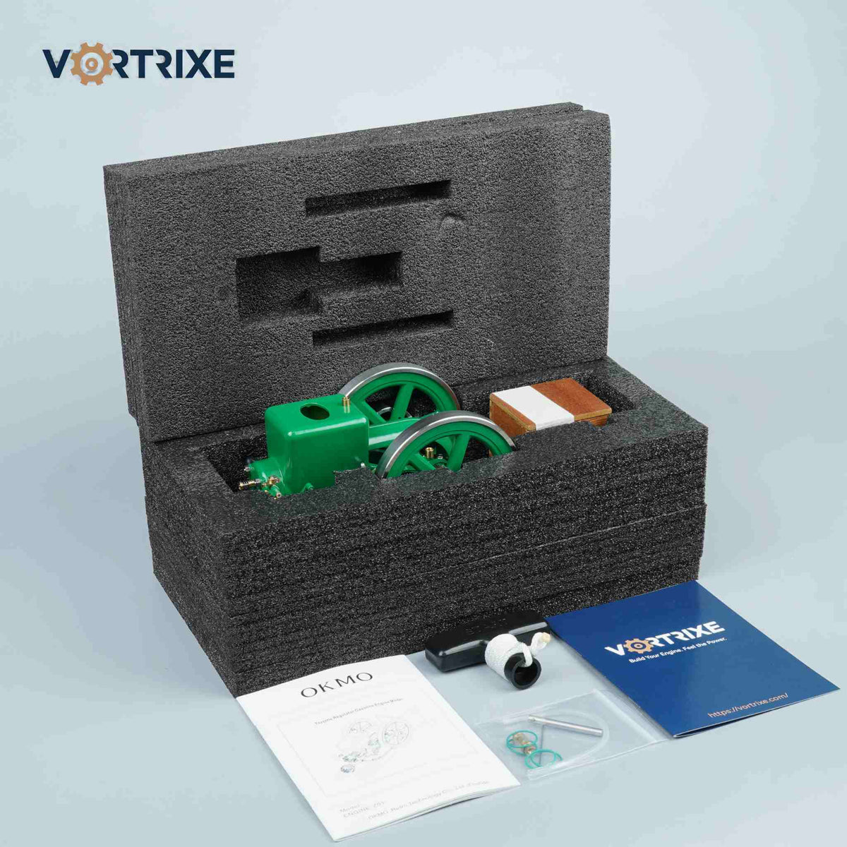 VORTRIXE & OKMO Z01 Morse Z 3.6cc Throttle-Controlled Miniature Gasoline Hit & Miss Engine Model