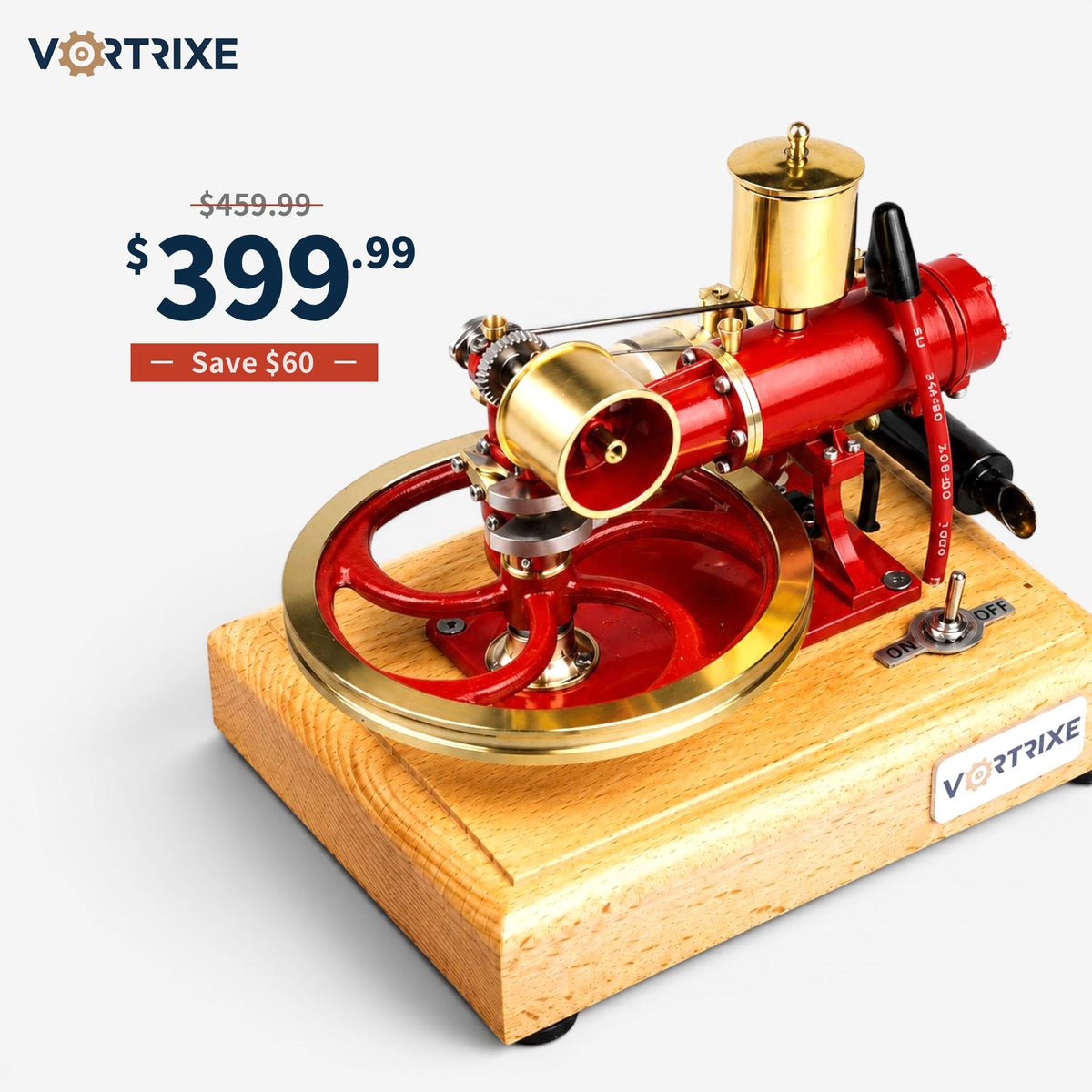 VORTRIXE Wasserkühlungs-Wärmestruktur Mini-Lernmodell mit Benzinmotor 