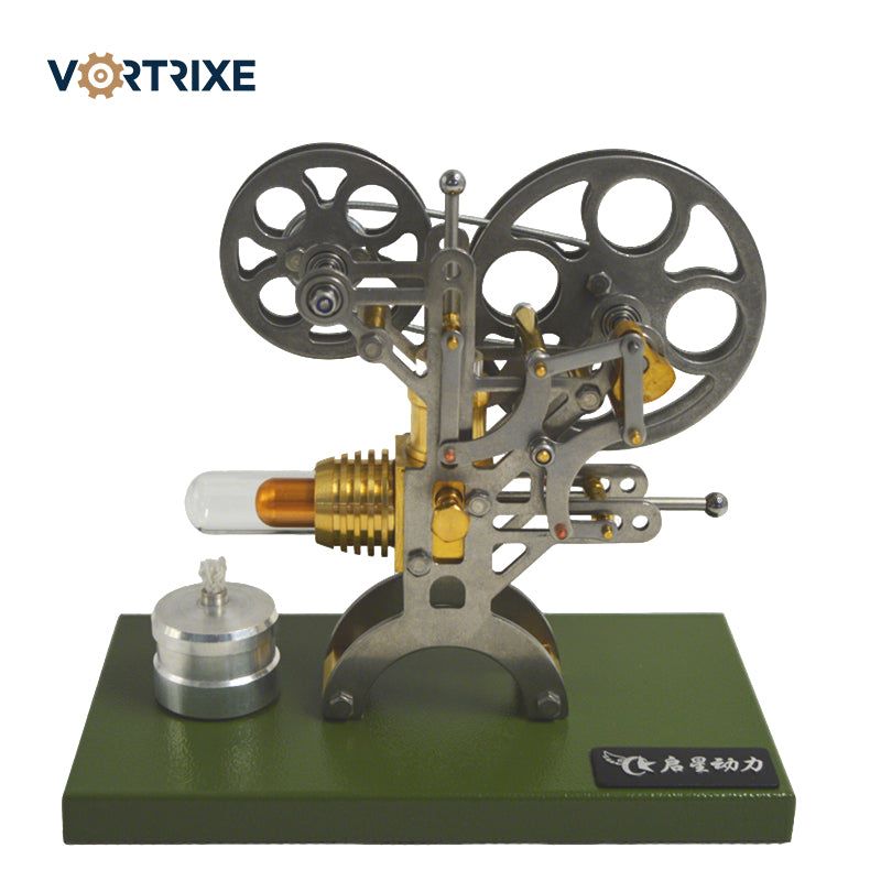 VORTRIXE Retro Film Projector Stirling Engine Model Kit