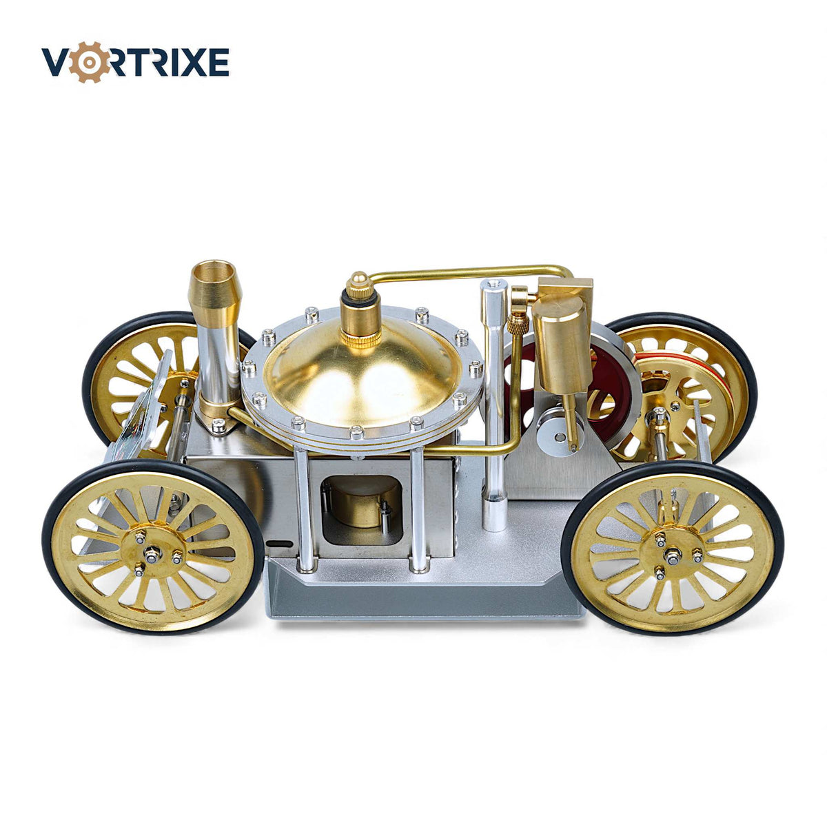 Modèle de tige de voiture de moteur à vapeur rétro VORTRIXE 