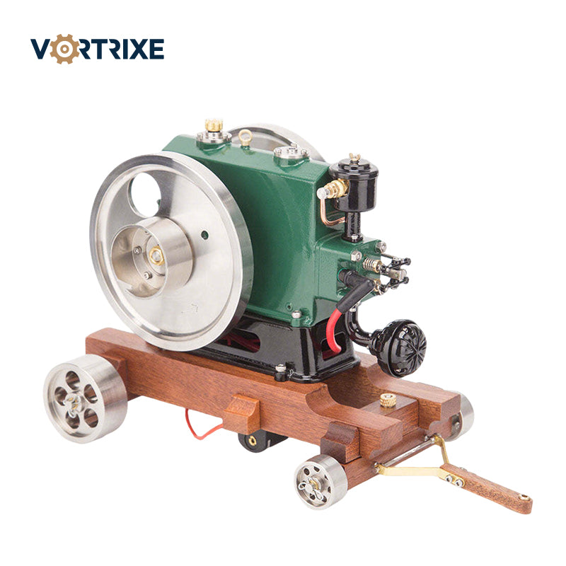 VORTRIXE 1/8 Scale 3.6CC Mini Vintage Single Cylinder Four-Stroke Gasoline Engine Model