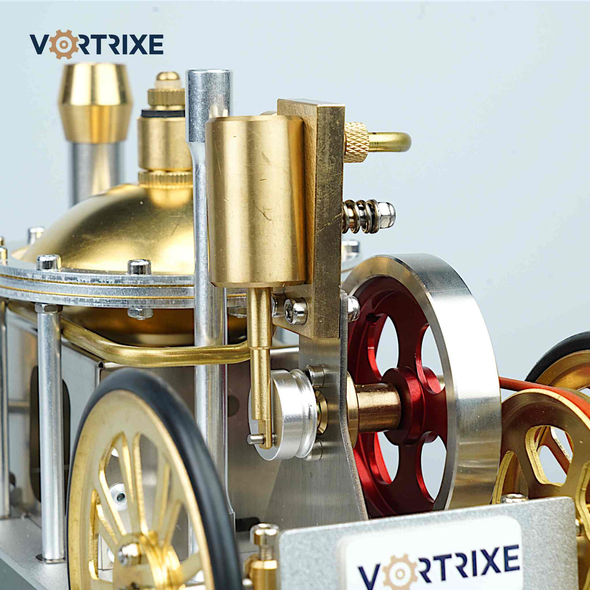 Modèle de tige de voiture de moteur à vapeur rétro VORTRIXE 