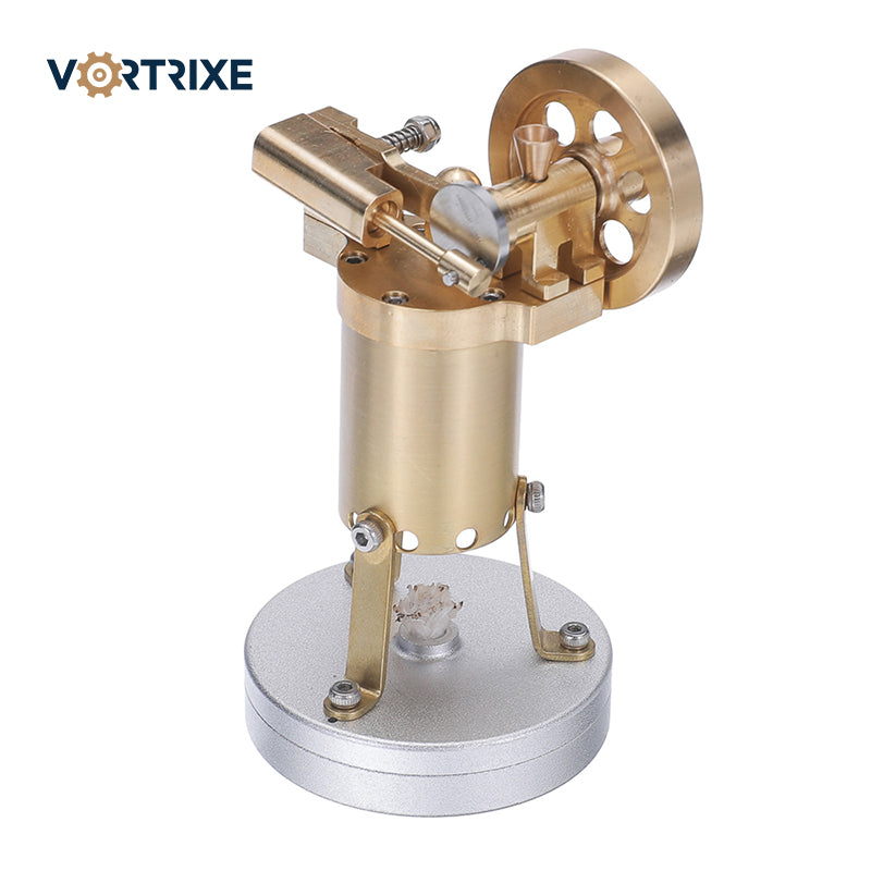 VORTRIXE Mini modèle de machine à vapeur verticale rétro 