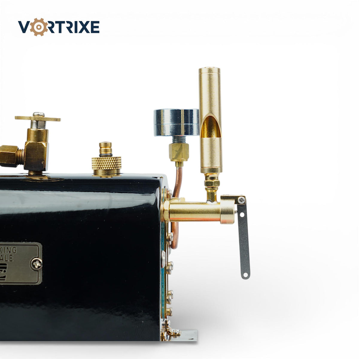 VORTRIXE Mini RW-BL1K Reversible Reciprocating Single-Cylinder Live Steam Engine Kit with Boiler DIY Kit