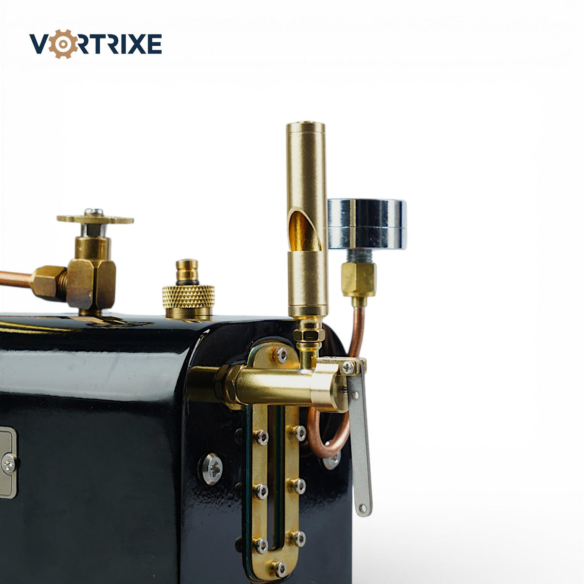 VORTRIXE Mini RW-BL1K Reversible Reciprocating Single-Cylinder Live Steam Engine Kit with Boiler DIY Kit