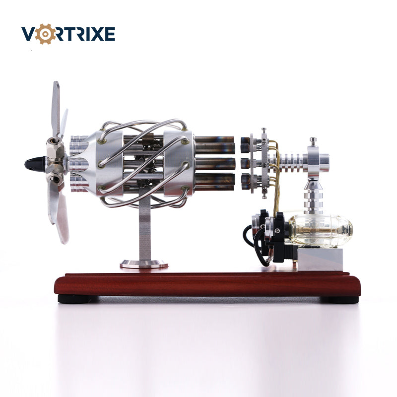 VORTRIXE 16 Cylinder Dual Fuel Bottle Hot Air Motor Generator