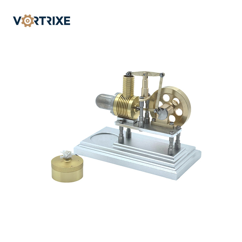 Modèle de moteur Stirling horizontal chaud VORTRIXE J06H à faire soi-même 