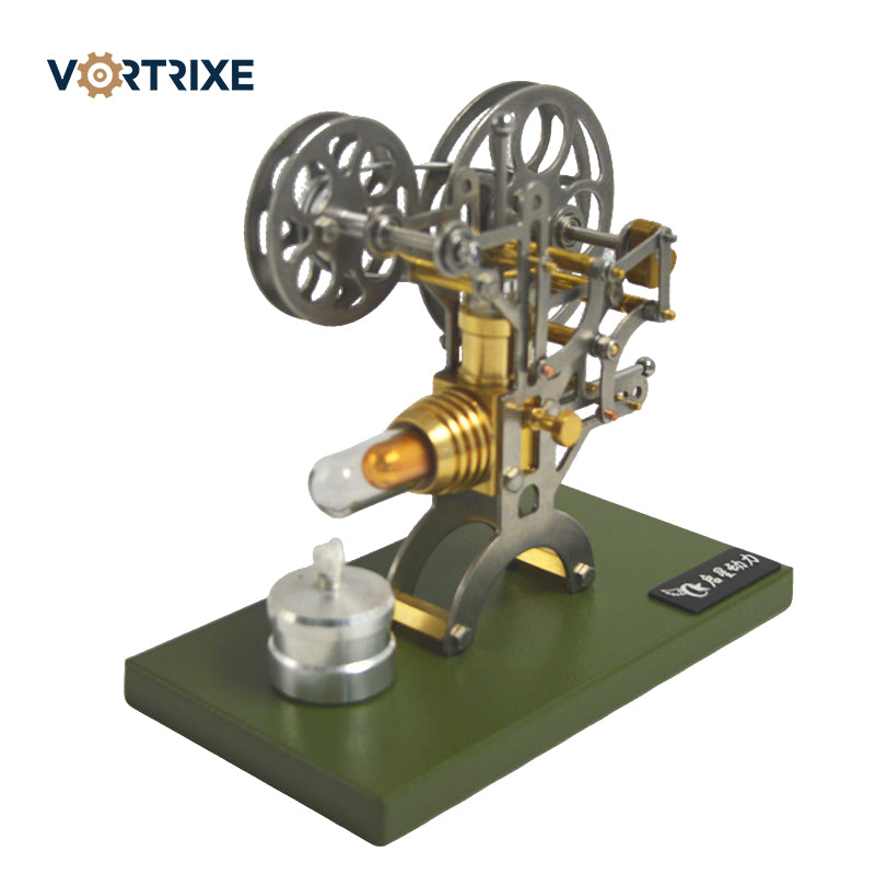 VORTRIXE Retro Film Projector Stirling Engine Model Kit