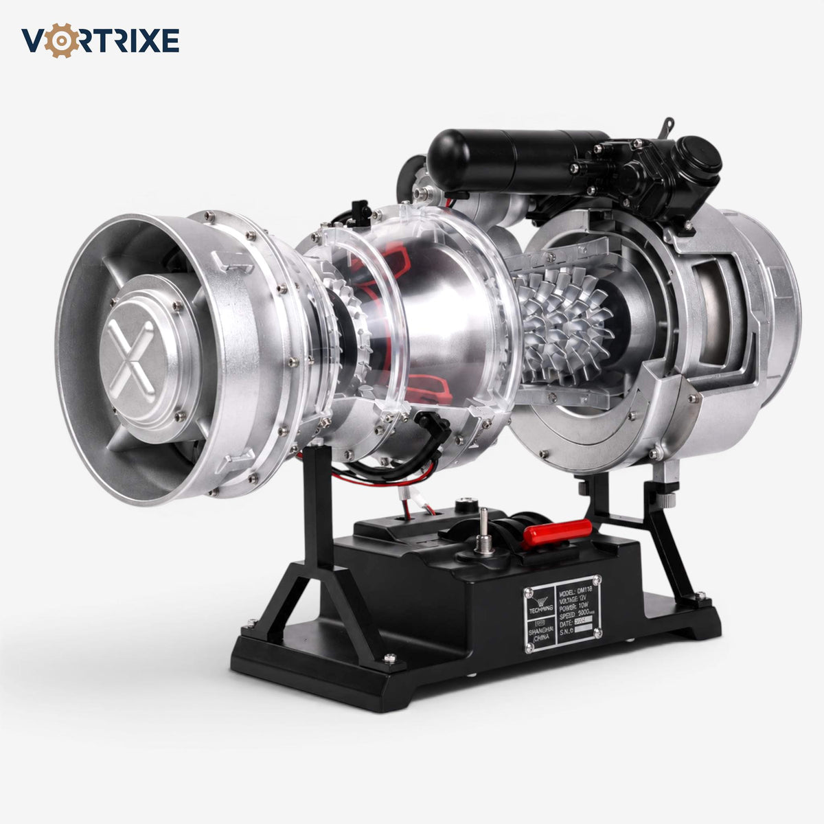 VORTRIXE & TECHING 470+ pcs T700 DIY Turboshaft Engine Model Kit for Adults