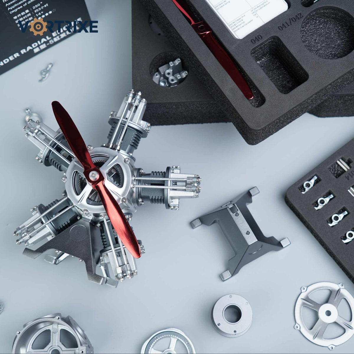 VORTRIXE & TECHING 5 Cylinder Radial Engine Model Kit