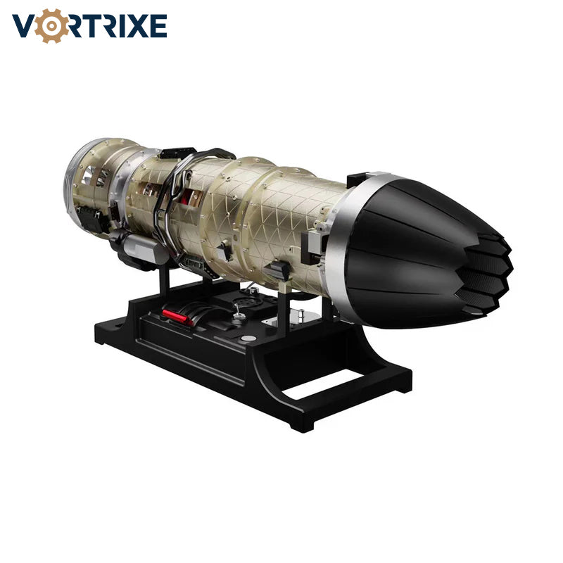 VORTRIXE & TECHING 1/10 F35 Military Fighter Turbofan Engine Model Kit 600+PCS