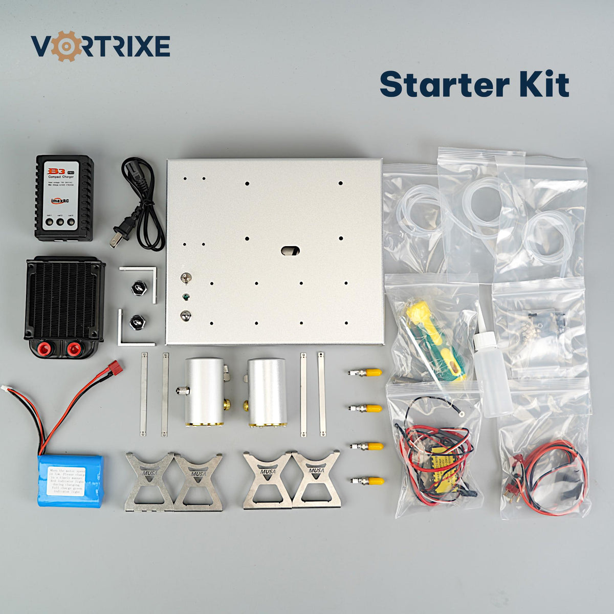 VORTRIXE & TOYAN FS-L400BGC 14CC Inline 4 Cylinder 4 Stroke OHC L4 Water-cooled Gasoline Engine Model Kit