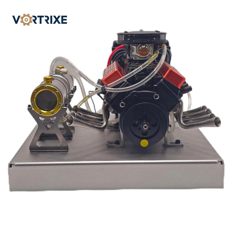 VORTRIXE & TOYAN FS-V800WGPC V8 Engine With Starter Kit, Stand and Accessories