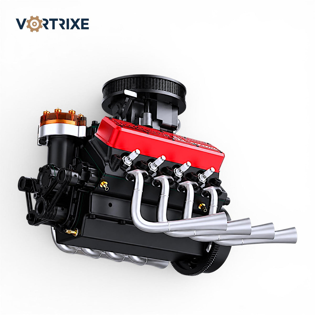 VORTRIXE &amp; TOYAN V8-Motor 28 cm³ OHV-Benzinmotor Modell 