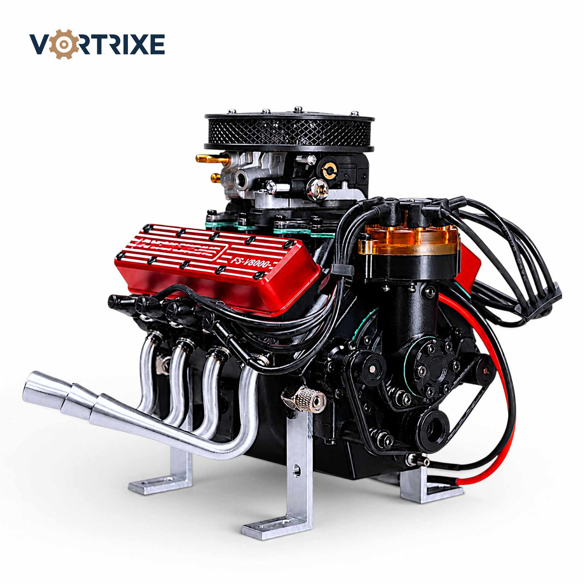 VORTRIXE &amp; TOYAN V8-Motor 28 cm³ OHV-Benzinmotor Modell 
