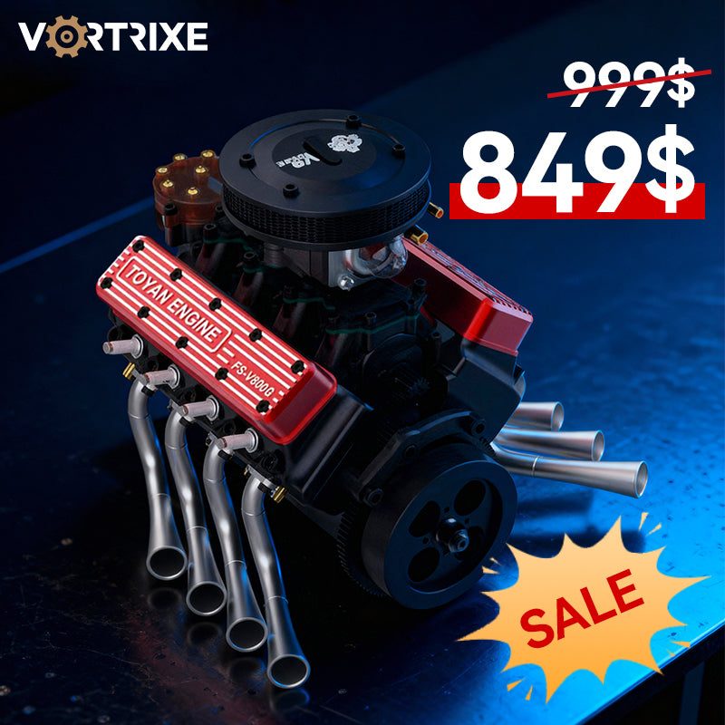 VORTRIXE & TOYAN V8 Engine 28cc OHV Gas Engine Model