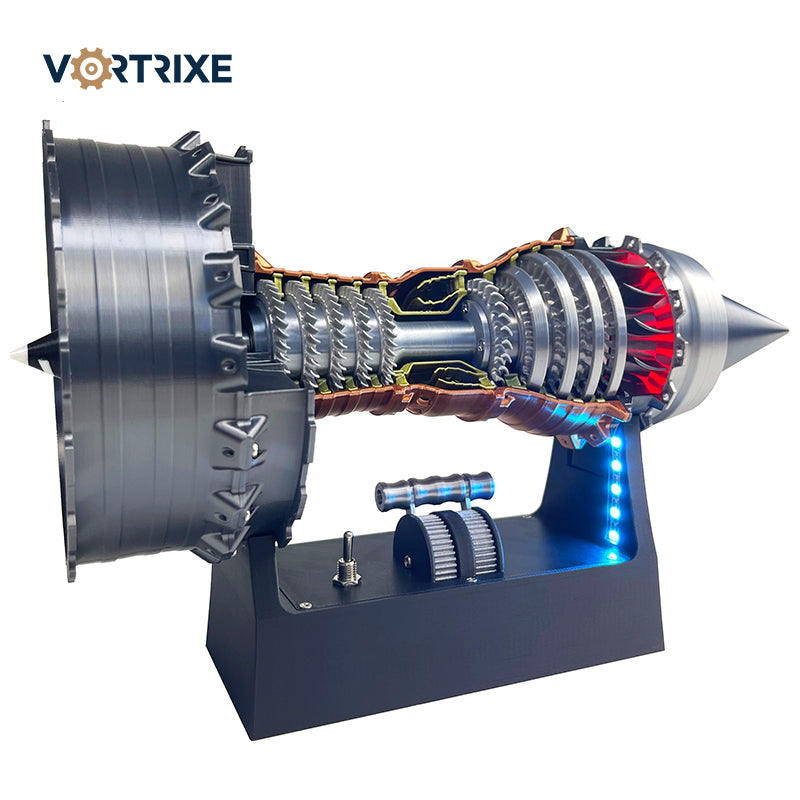 VORTRIXE TR900 Turbofan Engine Model with Magnetic Push-Rod Assembly