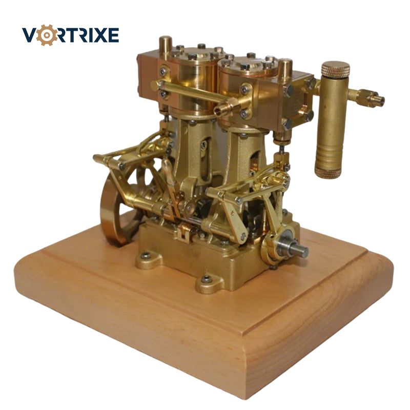 VORTRIXE Double-cylinder Reciprocating Double-acting Steam Engine Model