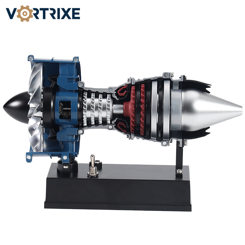 VORTRIXE & TECHING DIY Metal Electric Mini Turbofan Engine Kits for STEM Education