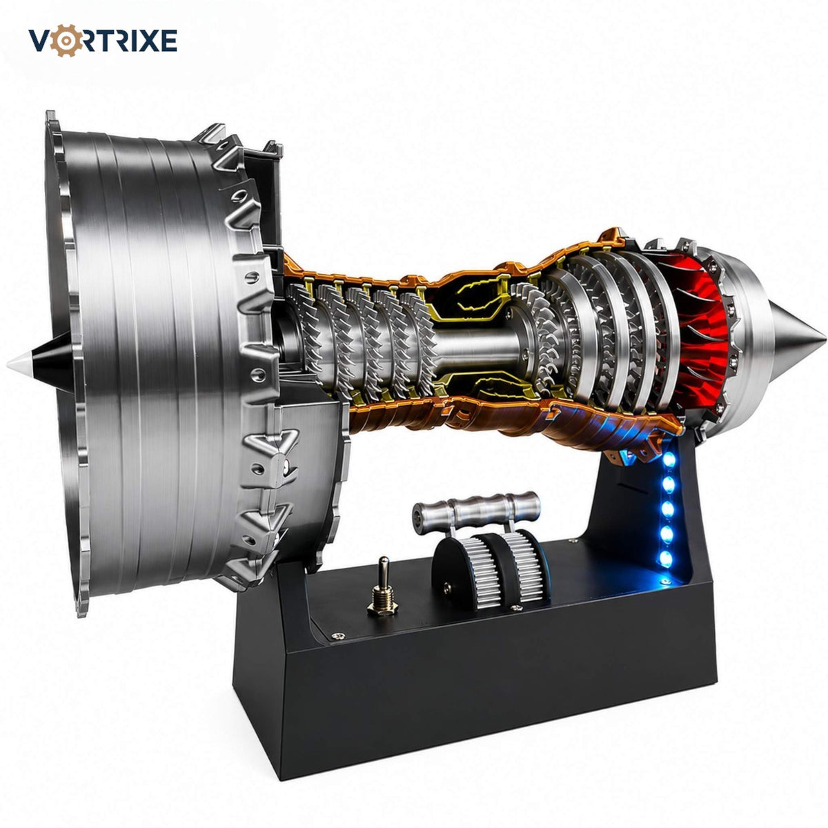 VORTRIXE TR900 Turbofan Engine Model with Magnetic Push-Rod Assembly