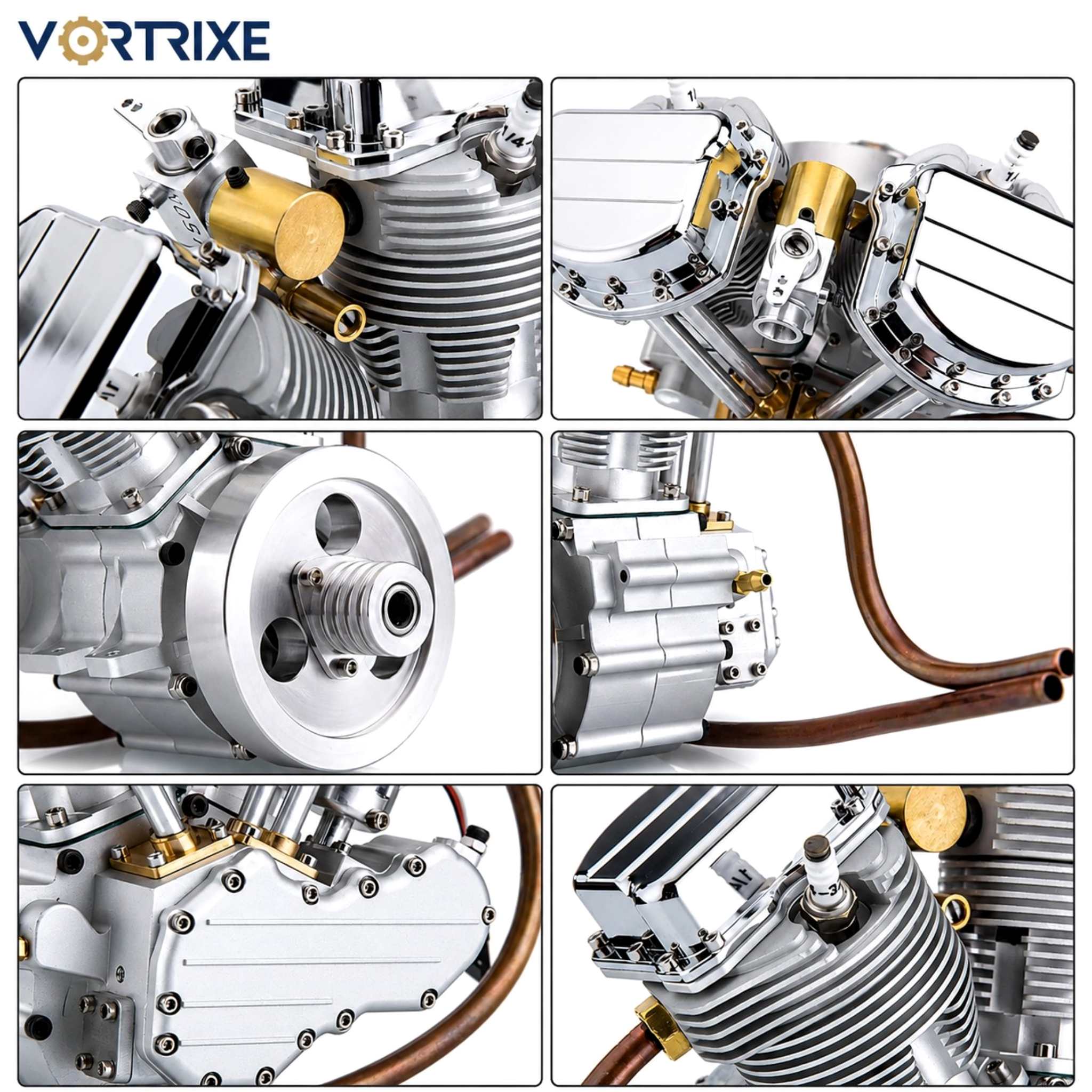 VORTRIXE & CISON FG-VT9 9cc Air-Cooled V-Twin Dual Cylinder 4