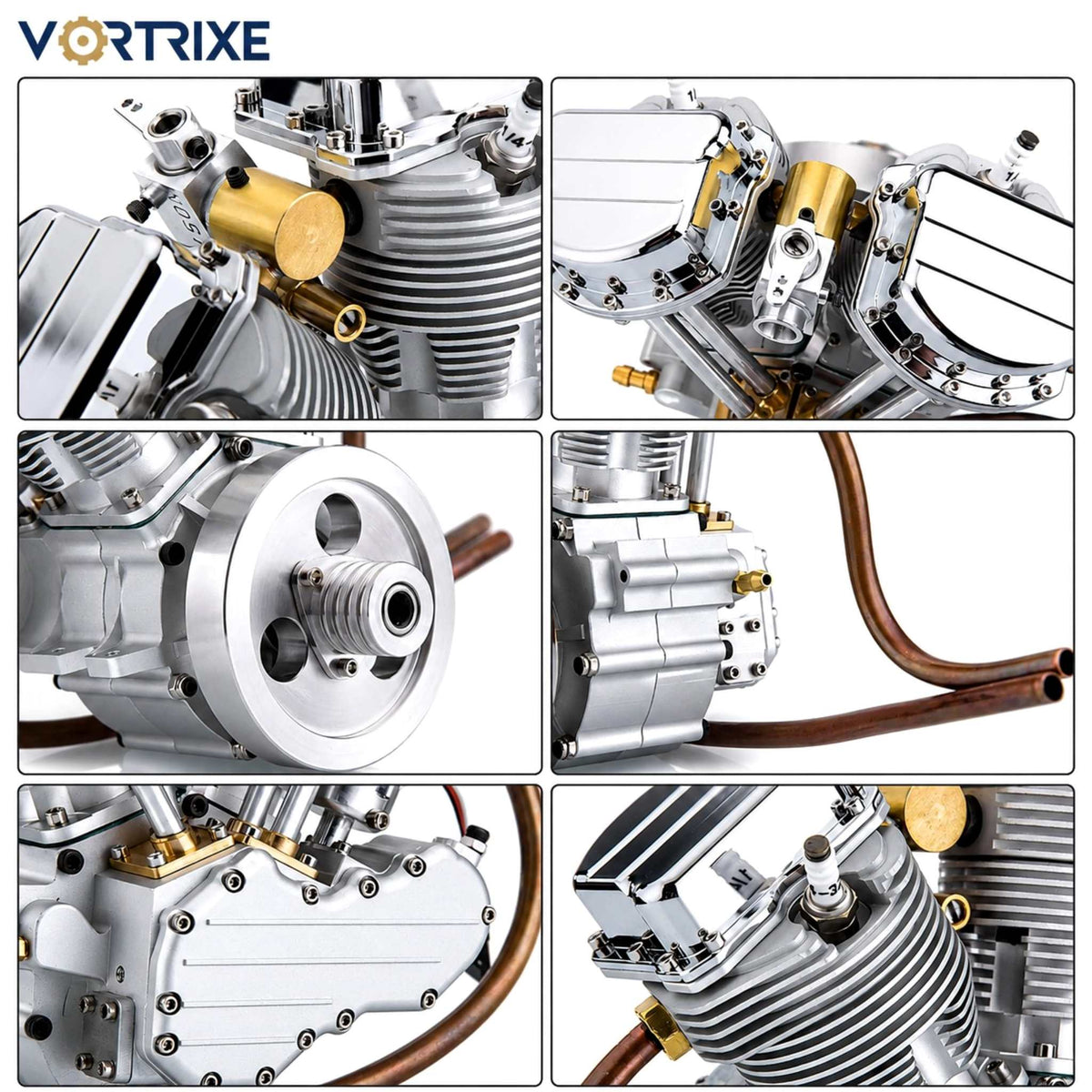 VORTRIXE &amp; TOYAN V8-Motor, 28 ccm OHV-Nitro-Motormodell 
