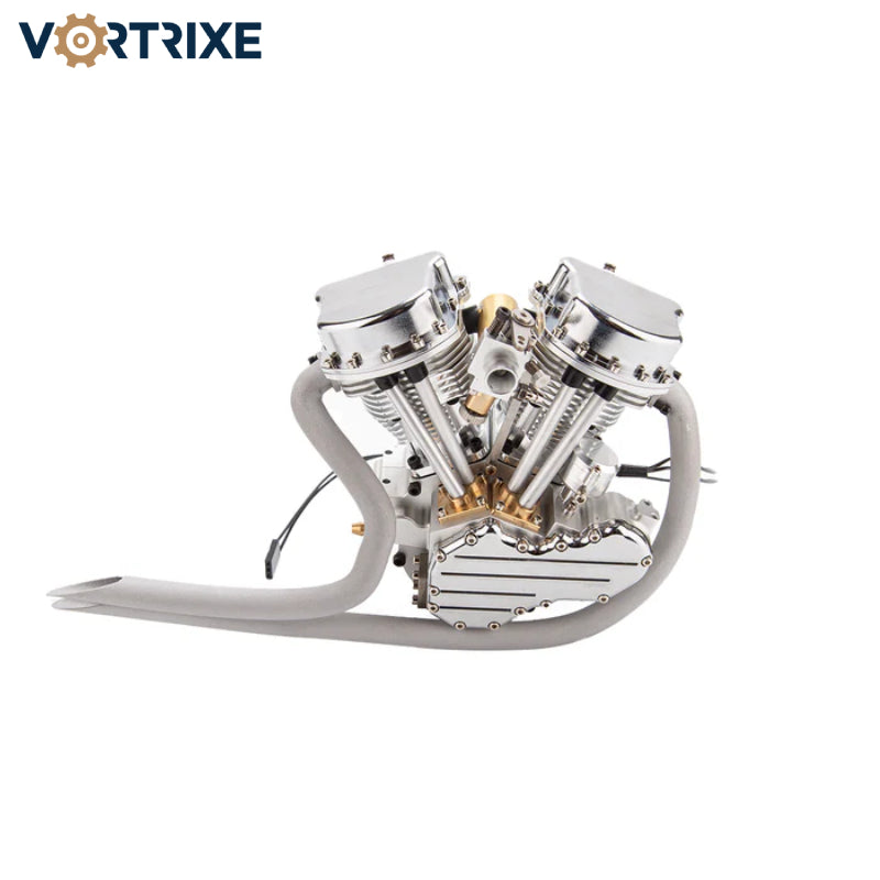 VORTRIXE & CISON FG-VT9 9cc Air-Cooled V-Twin Dual Cylinder 4-Stroke Gasoline Motorcycle Engine Model