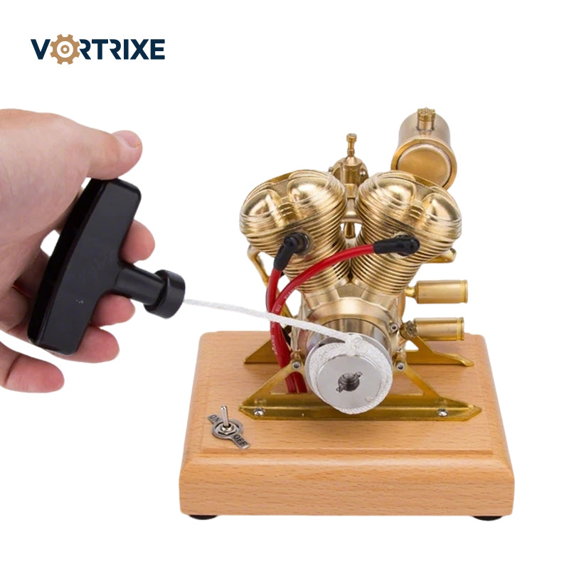 VORTRIXE Mini OHV V-Twin Double-cylinder Four-stroke Motorcycle Gasoline IC Engine Model