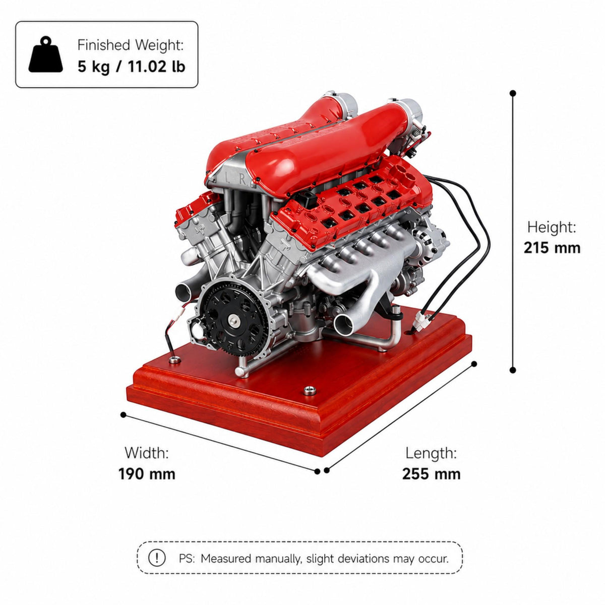 Kit d'assemblage de moteur V8 en métal VORTRIXE &amp; TECHING 