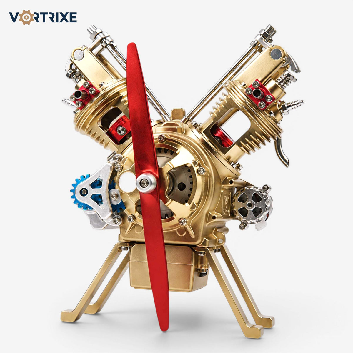 VORTRIXE & TECHING V2 Car Engine Assembly Model Kit