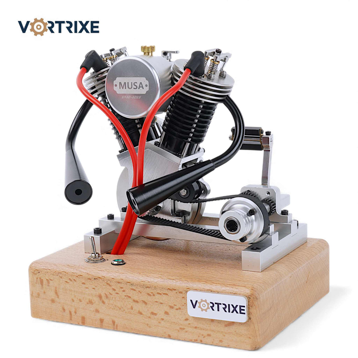 VORTRIXE Motorcycle Mini V-twin Hoglet Engine V2 Gasoline 4-Stroke Engine Model