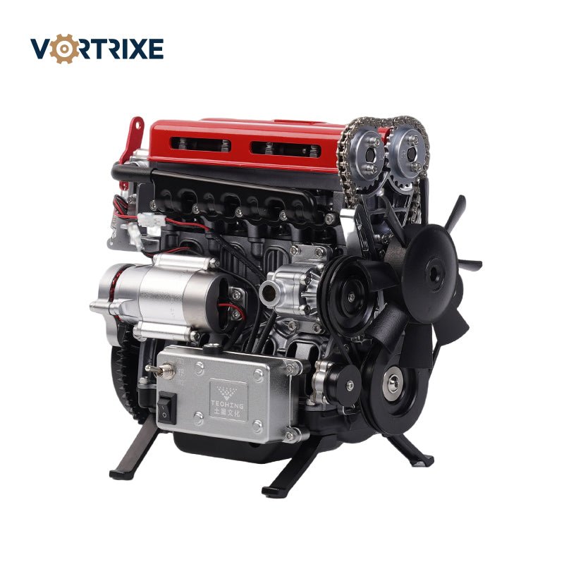 Kit de modèle de moteur de voiture L4 entièrement en métal VORTRIXE &amp; TECHING 