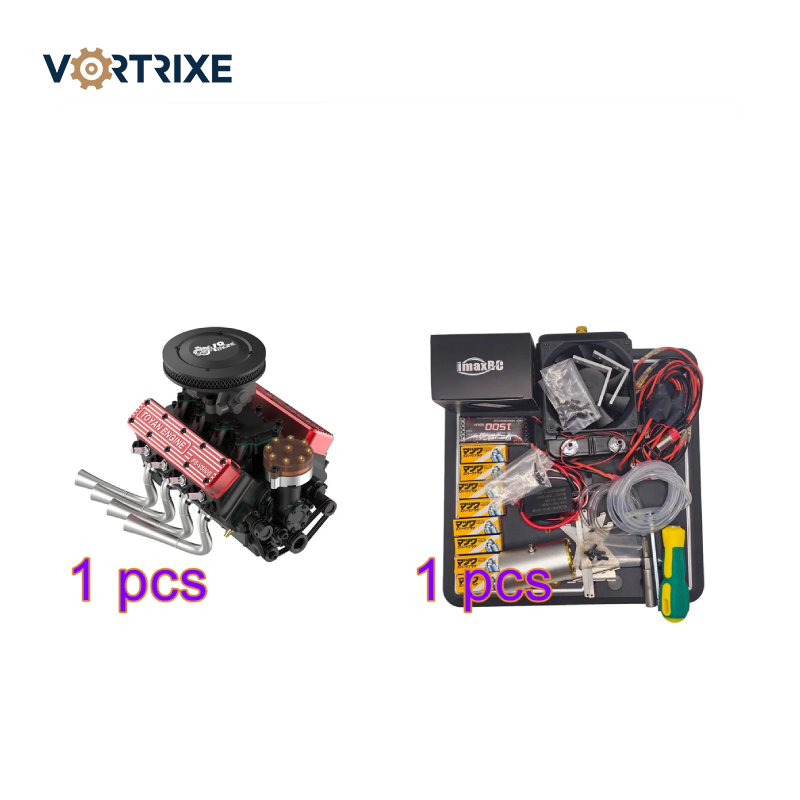 Двигатель VORTRIXE &amp; TOYAN FS-V800WGPC V8 со стартовым комплектом, подставкой и аксессуарами 