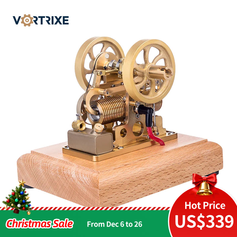 Moteur à combustion interne à pistons opposés VORTRIXE Atkinson Differential 4 temps 