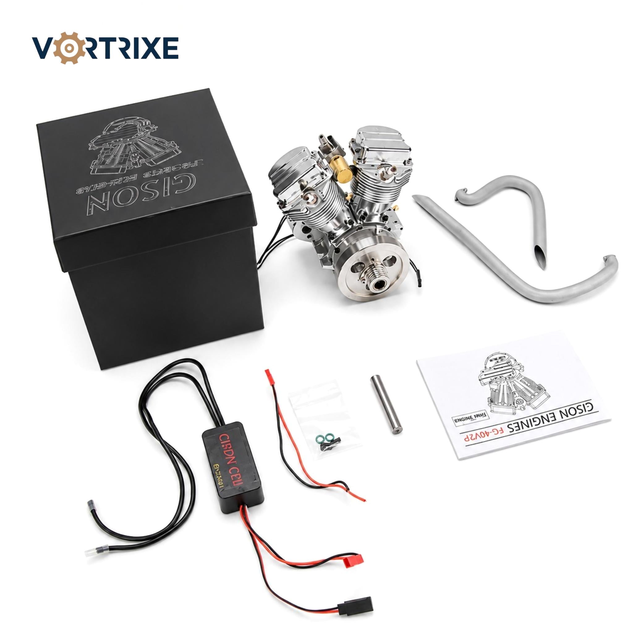 VORTRIXE & CISON FG-VT9 9cc Air-Cooled V-Twin Dual Cylinder 4