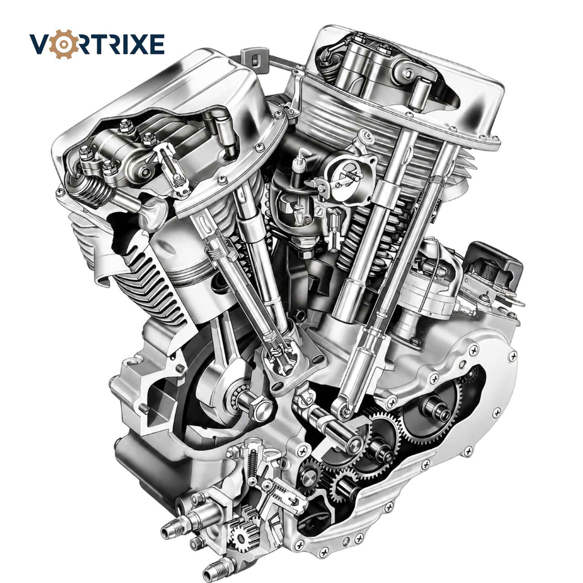 VORTRIXE &amp; TOYAN V8-Motor, 28 ccm OHV-Nitro-Motormodell 