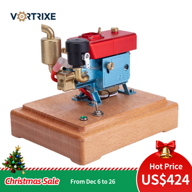 Modèle de moteur à essence VORTRIXE Mini 4 temps - Moteur monocylindre de 2,6 cm3 