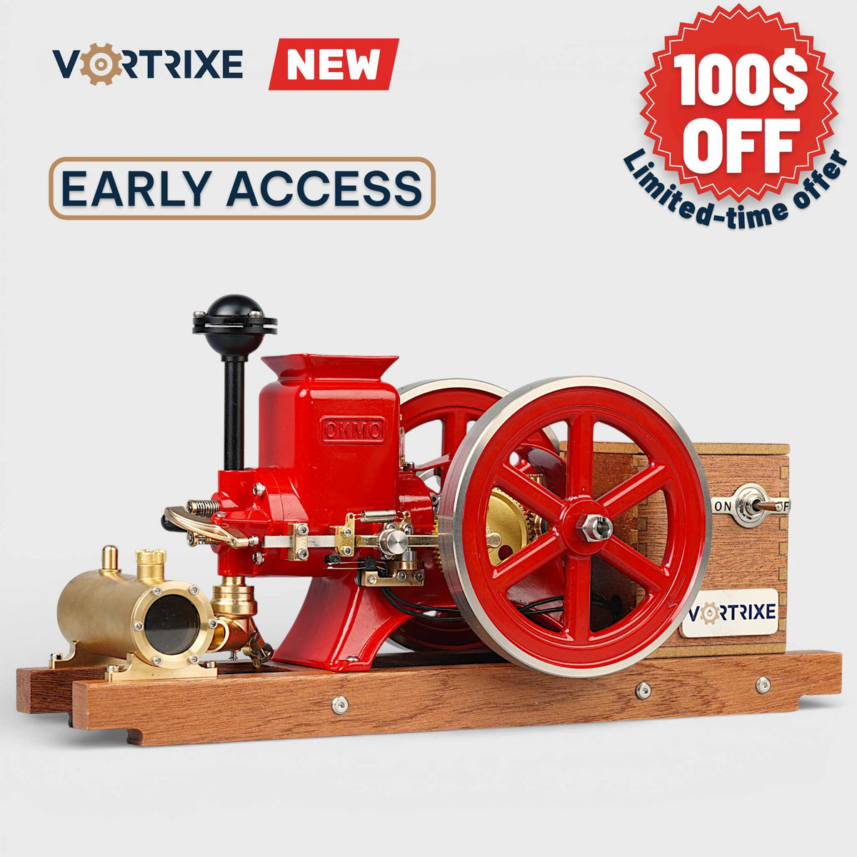 VORTRIXE & OKMO B02 Hit and Miss Gasoline Engine Model
