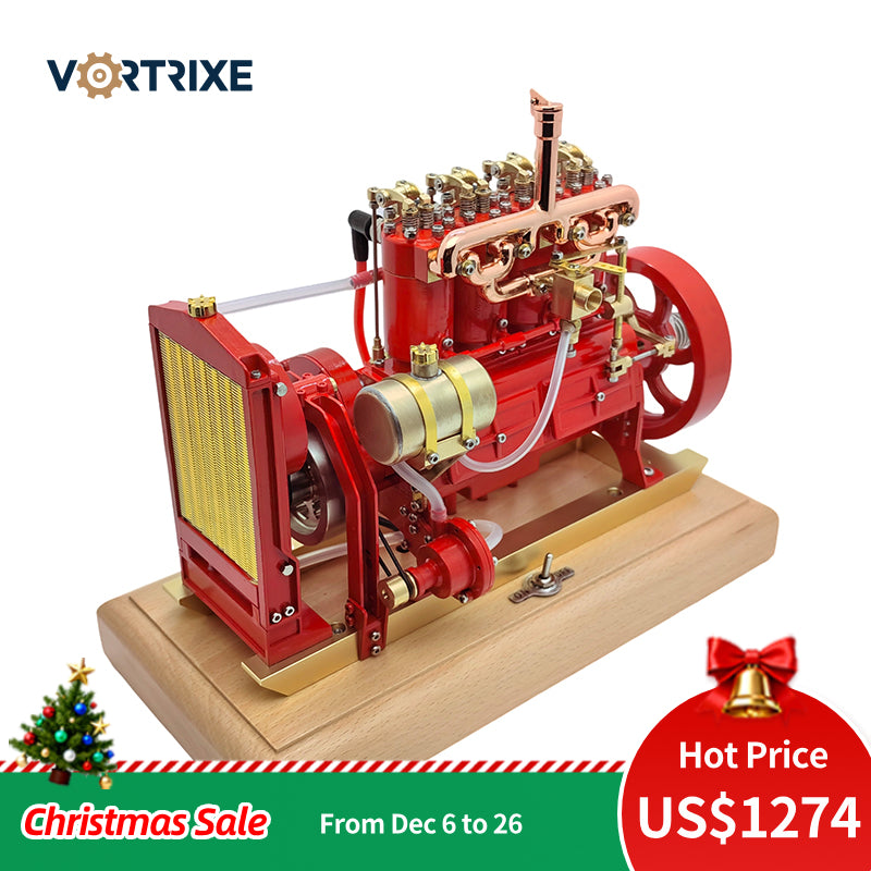 Mini-modèle éducatif de moteur à essence à refroidissement par eau VORTRIXE 