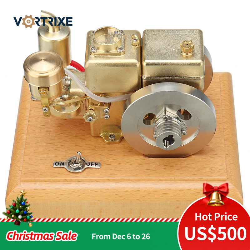 Moteur de tracteur ancien VORTRIXE, modèle à essence à quatre temps refroidi par eau 